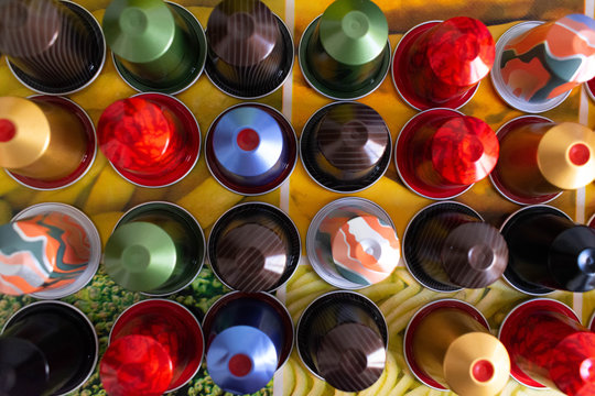 fondo de capsulas de cafe