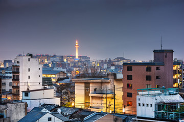 Fototapeta na wymiar Kyoto, Japan Urban Cityscape