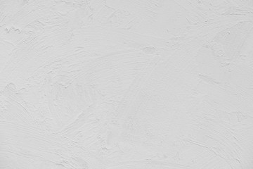 White concrete wall grunge background, cement construction material texture backdrop.