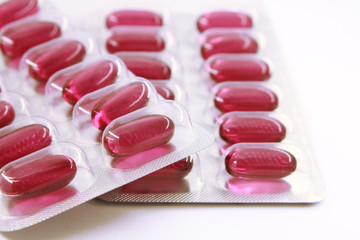 Pharmaceuticals antibiotics pills medicine, Pills in plastic package