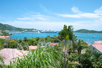 St. Thomas Island Long Bay and Cruise Ships
