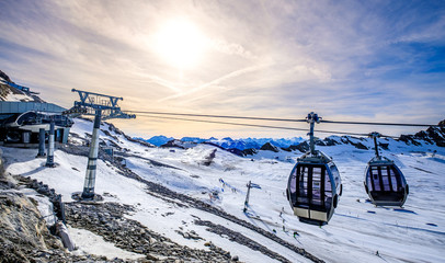 view at the kitzsteinhorn mountain in austria