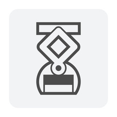 metal lifting icon