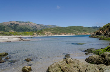 Sunny day at Andrew Molera State Park Beach