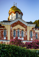 Fototapeta na wymiar Abkhazia is an ancient monastery with unique beauty architecture