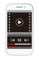スマートフォンの動画再生画面