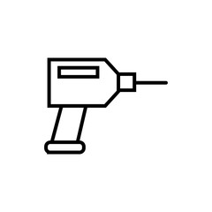 electric drill construction tool icon