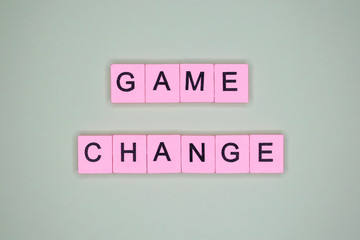 Game change word wooden cubes 