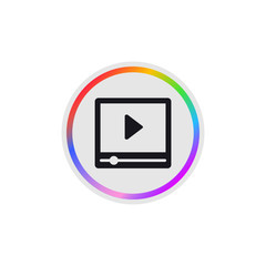 Video Player -  Modern App Button