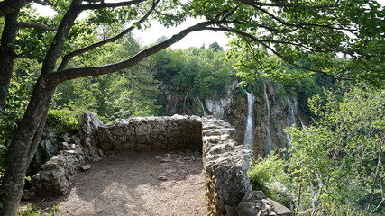 Fototapeta na wymiar Plitvice Lakes National Park Croatia, beautiful nature, idyll