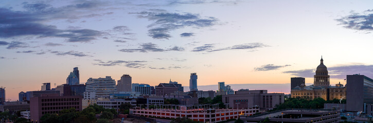 Fototapeta premium The skyline in the city of Austin.