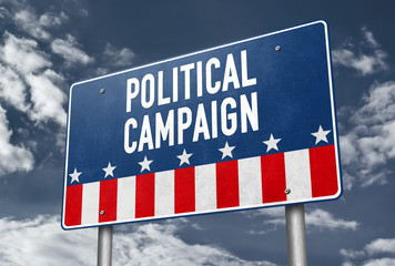 Political campaign - road sign message