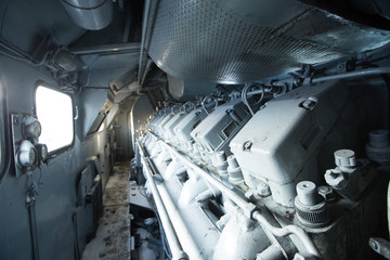 Diesel Generator Set. Inside the locomotive © MaksimM
