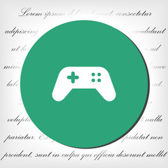 Playstation vector icon , lorem ipsum Flat design