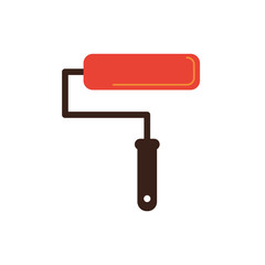 paint roller tool isolated icon