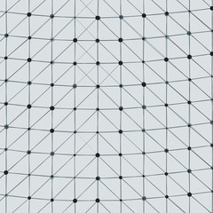 Fototapeta premium Abstract Low Polygon Mesh Generative Art background illustration