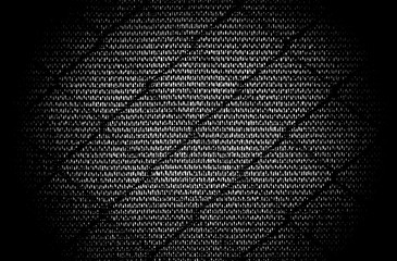 Abstract background in black and white close up view