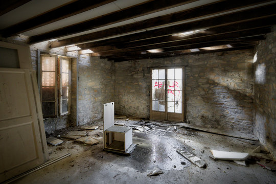 inside a abandonned house