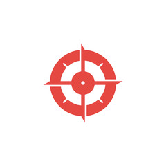 Obraz premium Target icon logo design for business or sport with arrow symbol. Goal Logo.