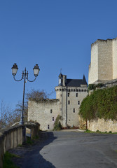 D&eacute;tail du ch&acirc;teau de Chinon