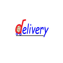 delivery logo design, suitable for the company delivery mascot