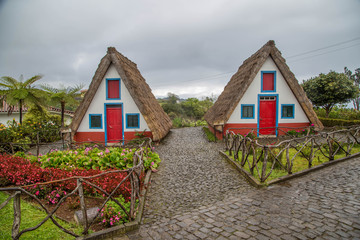 Fototapeta na wymiar Santana Madeira Häuser