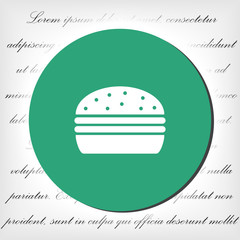 Burgeicon, burgevector vector icon , lorem ipsum Flat design