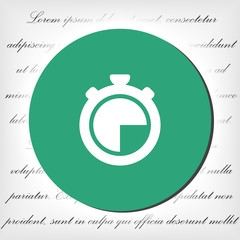 icon clock time vector , lorem ipsum Flat design