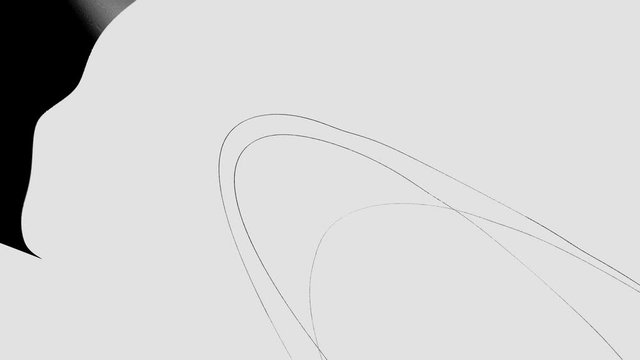 Aliased lines movement. Weird motion design with abstract graphic silhouettes. Digital geometric visuals. Decorative background with animated black shapes. Striped wallpaper space.