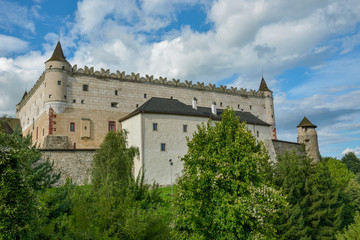 Fototapeta na wymiar Zvolen Castle, medieval castle located on a hill near the center of Zvolen