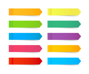 Fototapeta premium Vector sticky notes, transparent shadows. Vector illustration.