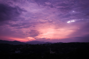 Amaneceres rurales, Puebla, México, fondos naturales.