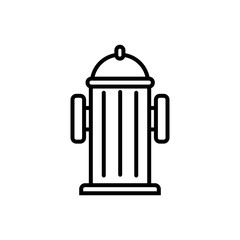 fire hydrant street accessory icon