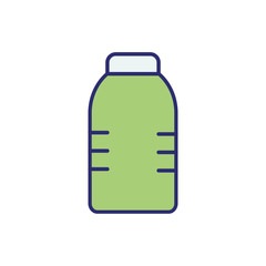plastic medicine bottle isolated icon