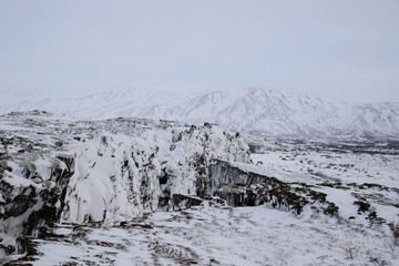 Fototapeta na wymiar Thingvellir - paesaggio in Islanda