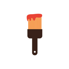 paint brush tool construction isolated icon