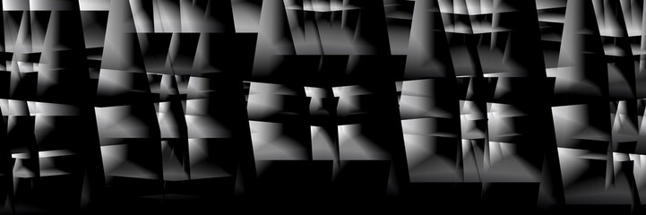 Obraz premium Digital art, high resolution panoramic abstract 3D objects, Germany