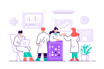 scientists wearing white coats conducting 