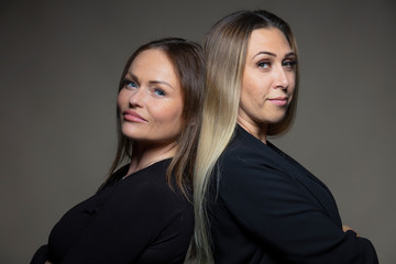 Coupe de femme en studio