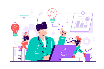 business meeting and brainstorming