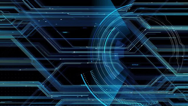 Digital data computer AI technologies concepts Background