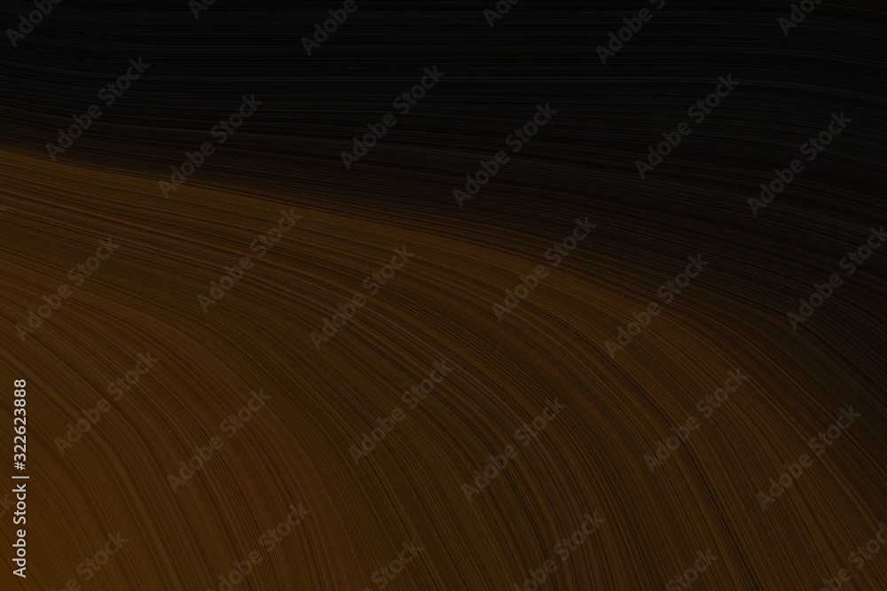 Aufkleber artistic wave fluid lines with modern soft swirl waves background design with black, very dark green