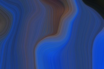 abstract artistic with abstract waves illustration with dark slate blue, dark slate gray and strong blue color