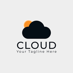 cloud logo template design suitable for your business logo