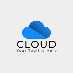 cloud logo template design suitable for your business logo
