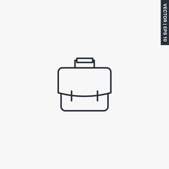 Briefcase, linear style sign for mobile concept and web design