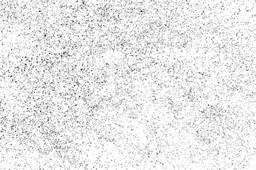 Black Grainy Texture Isolated On White Background. Dust Overlay. Dark Noise Granules. Digitally Generated Image. Vector Design Elements, Illustration, Eps 10.