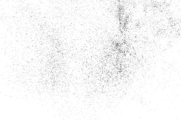 Black Grainy Texture Isolated On White Background. Dust Overlay. Dark Noise Granules. Digitally Generated Image. Vector Design Elements, Illustration, Eps 10.