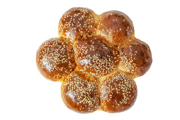 bun isolated on white background