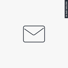 Mail, linear style sign for mobile concept and web design